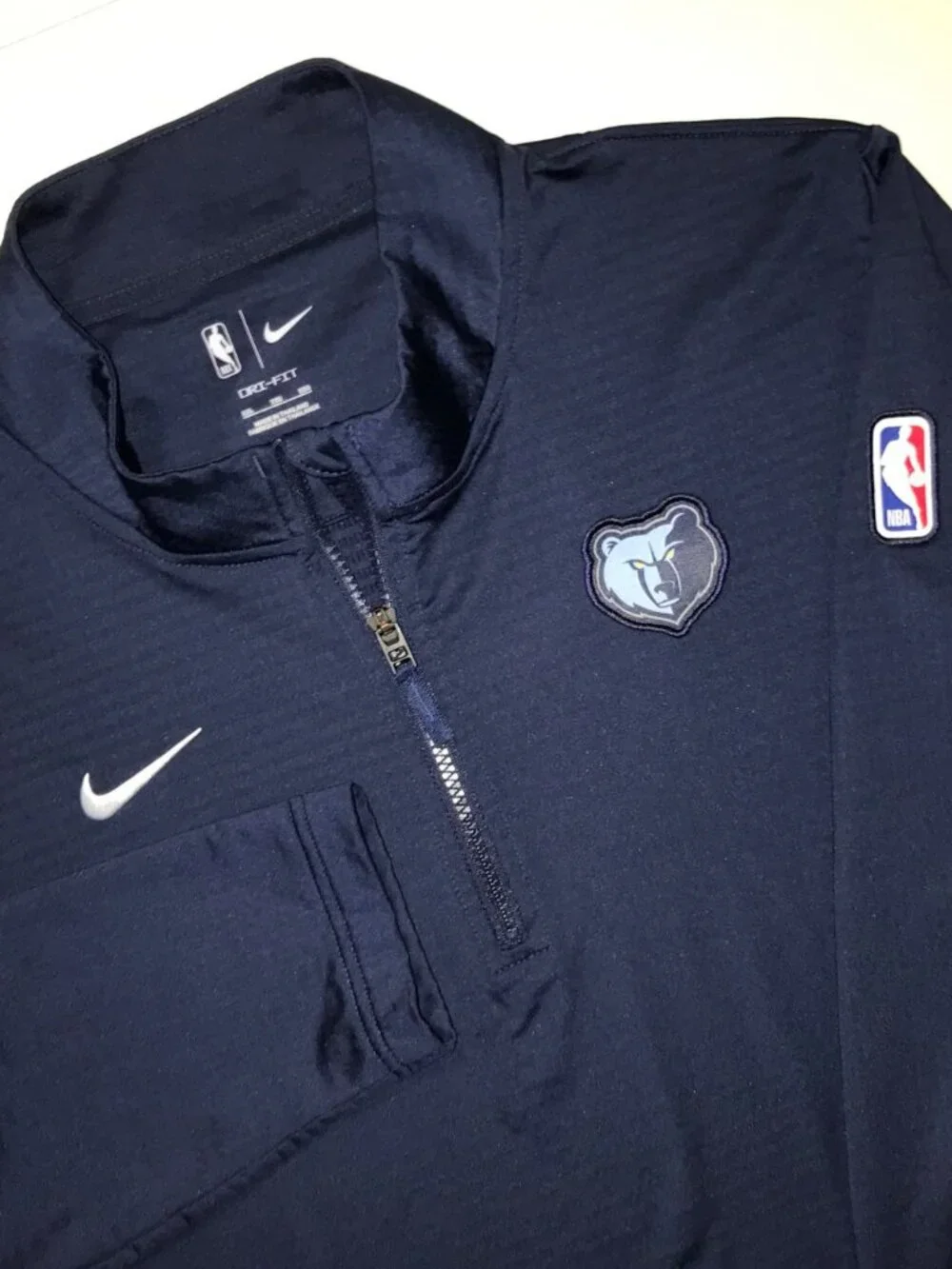 Men's Nike Memphis Grizzlies 1/4 Zip Pullover-Size 2X (Navy